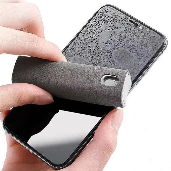 2-in-1 Microfiber Screen Cleaner Spray Bottle and Cloth