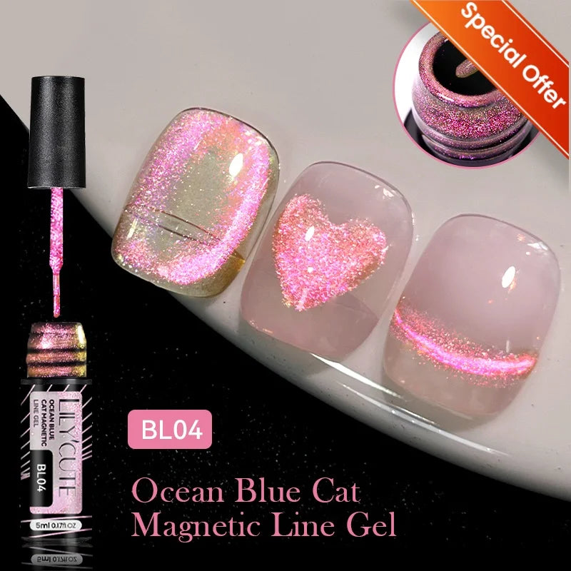 LILYCUTE Reflective Glitter Liner Nail Gel - 5ml