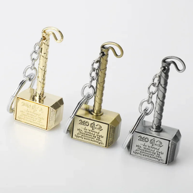 Thor Hammer Metal Bottle Opener Keychain
