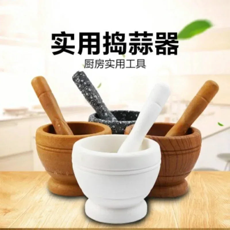 Resin Mortar and Pestle Set for Garlic, Herbs, and Spices