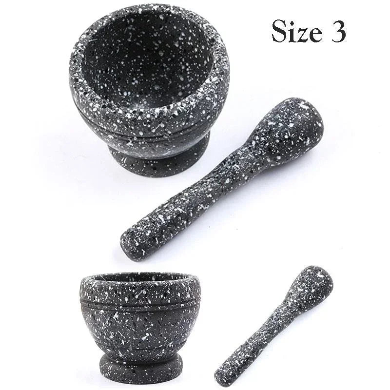 Restaurant-Style Resin Mortar and Pestle Grinding Bowl