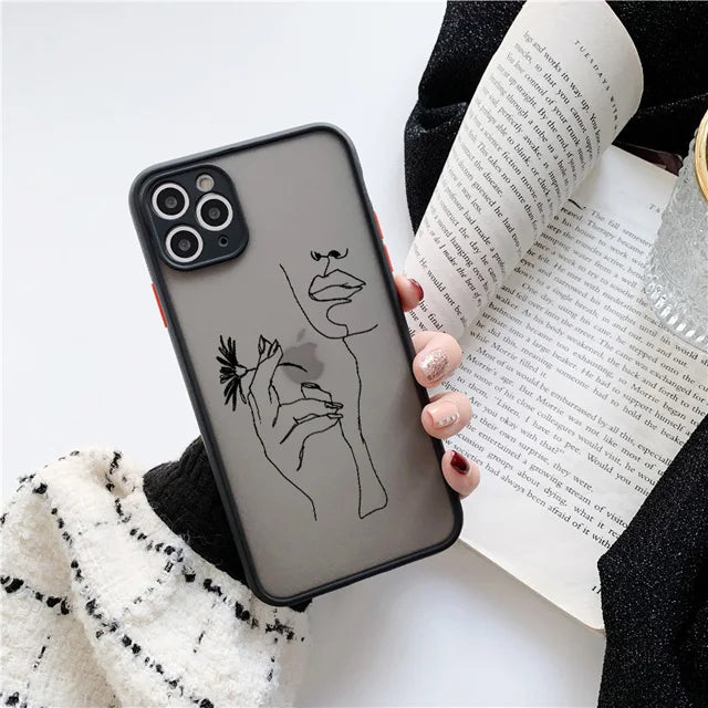 Retro Abstract Geometry Anti-Fall iPhone Case