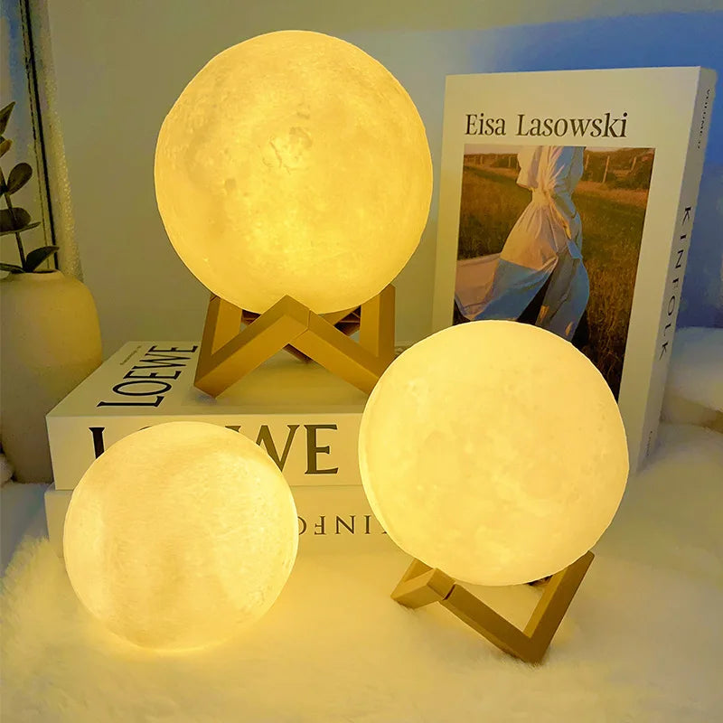 DIY Hand-Painted Moon Night Light Kit for Kids