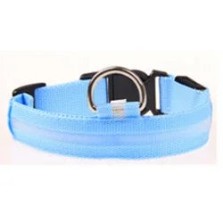 Nylon LED Reflective Dog Collar for Night Safety