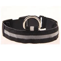 Nylon LED Reflective Dog Collar for Night Safety