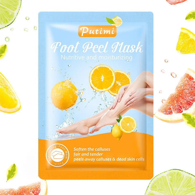Exfoliating Foot Mask Socks - Lemon Foot Care Patch