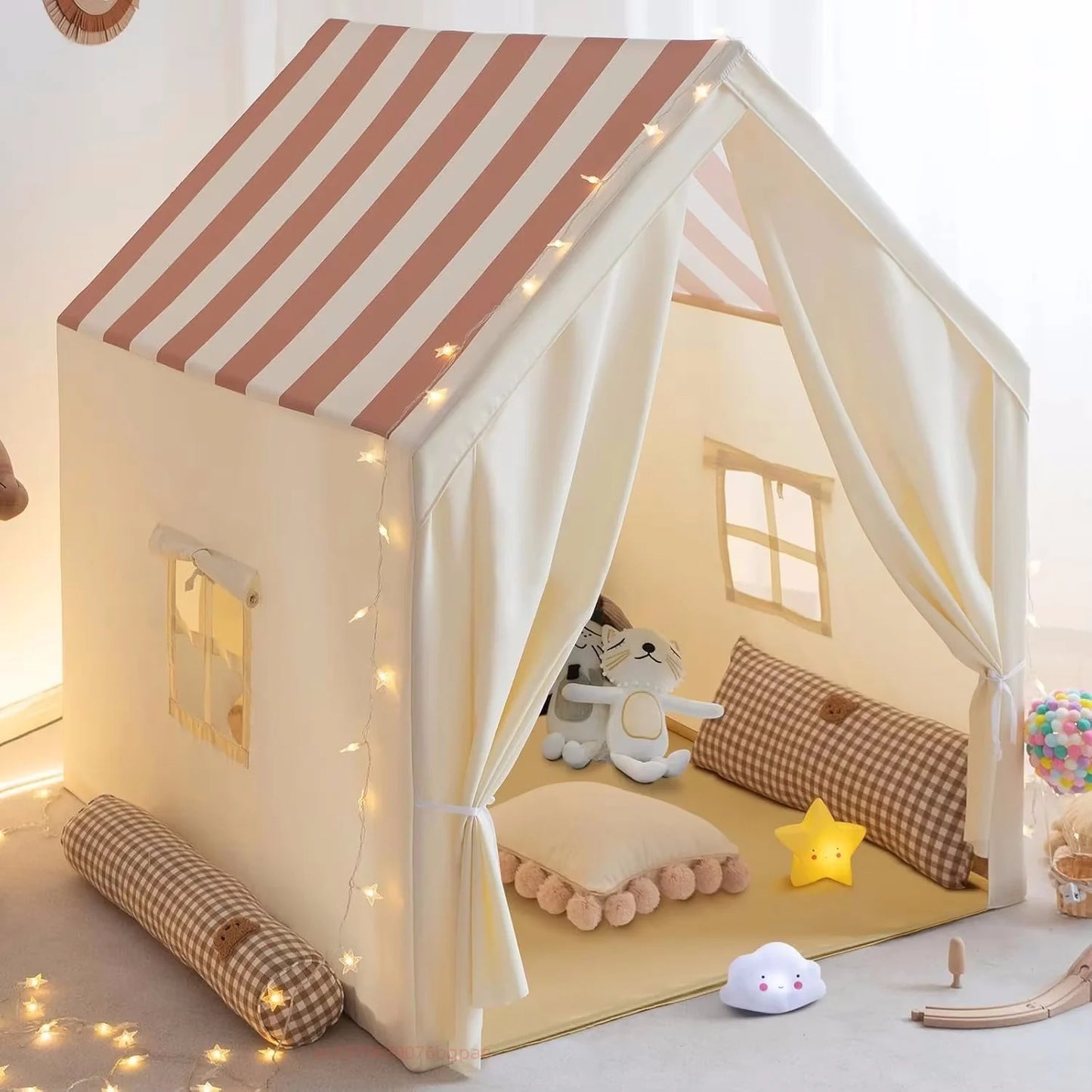 Foldable Kids Play Tent - Indoor and Outdoor Toddler Playhouse