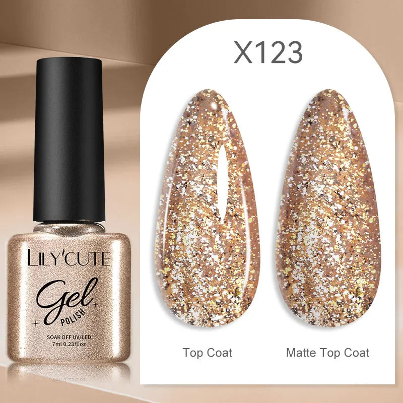 LILYCUTE Reflective Glitter Liner Nail Gel - 5ml