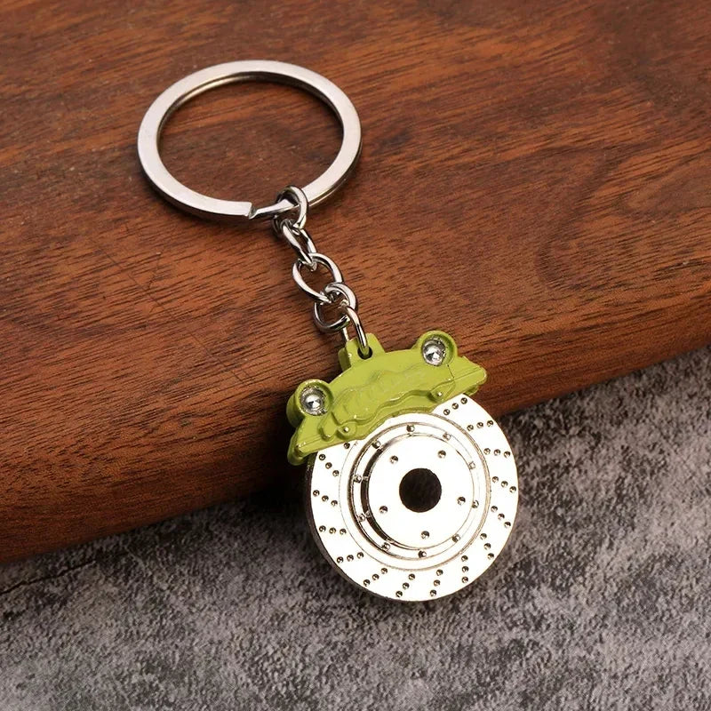 Gear Head Car Keychain with Speedbox Pendant Design
