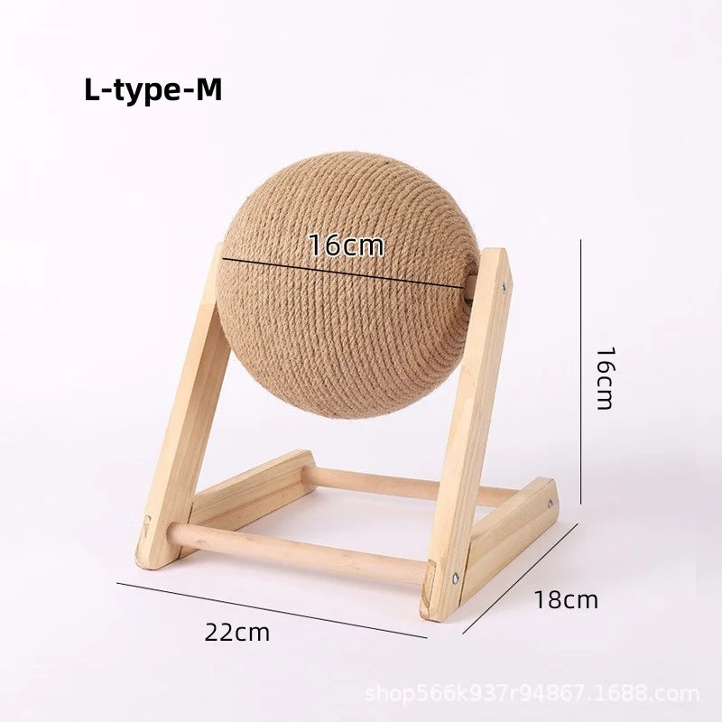 Sisal Rope Cat Scratching Ball Board Toy