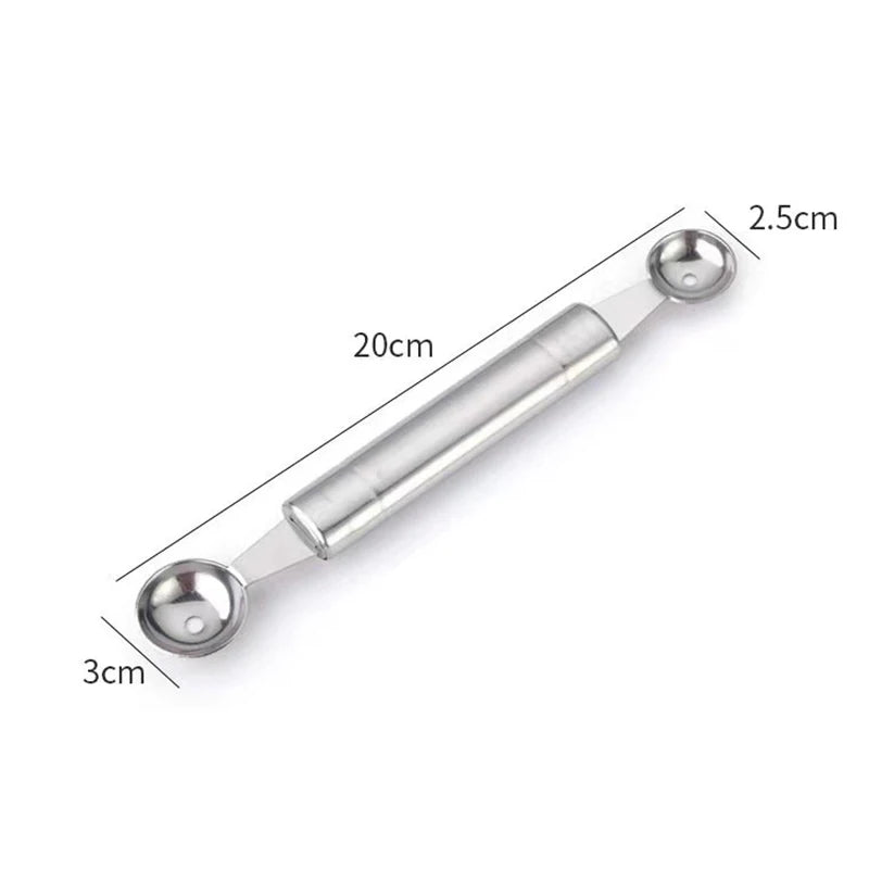 Stainless Steel Double-Headed Melon Baller Scoop