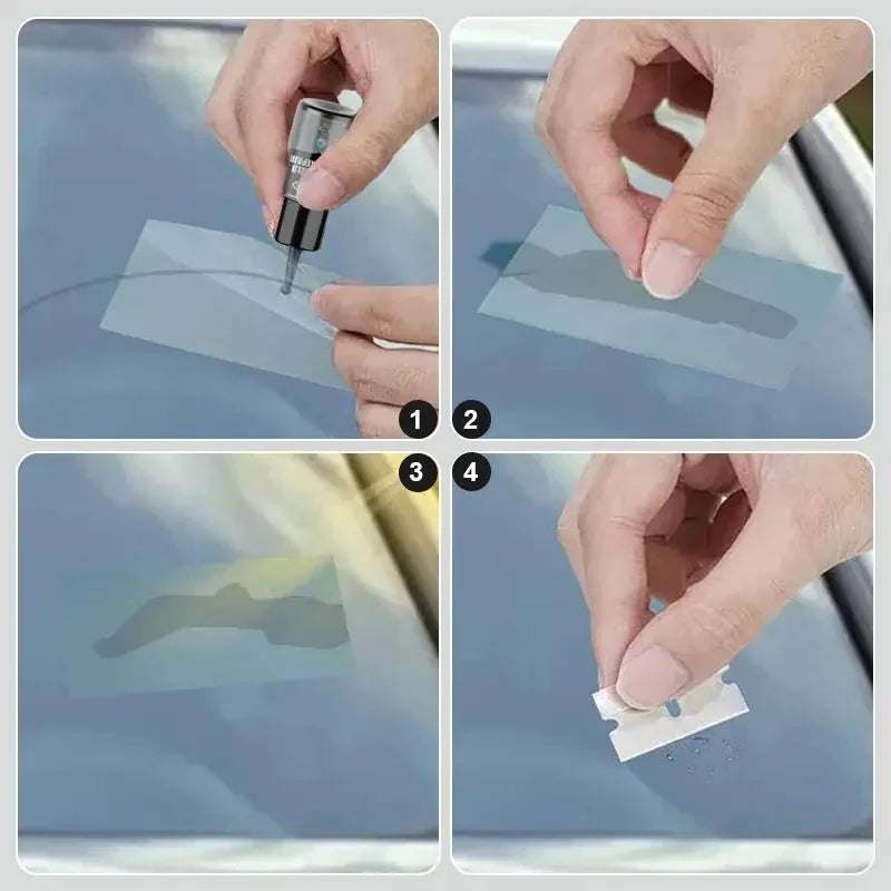 Windshield Crack Repair Fluid Resin Set - 3pcs