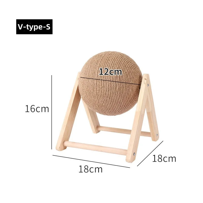 Sisal Rope Cat Scratching Ball Board Toy