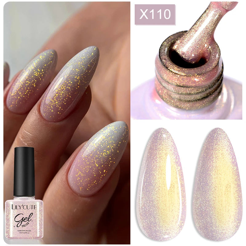 LILYCUTE Reflective Glitter Liner Nail Gel - 5ml