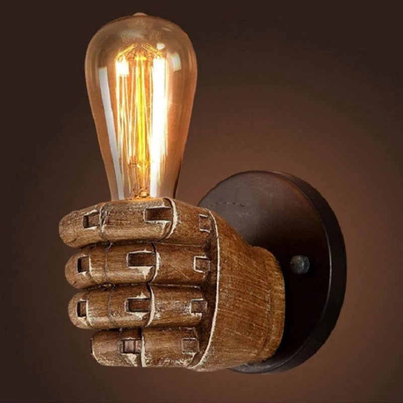 Nordic Retro Resin Wall Lamp - Fist Sconce Indoor Decor Light