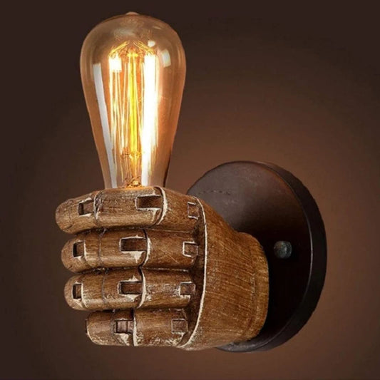 Nordic Retro Resin Wall Lamp - Fist Sconce Indoor Decor Light