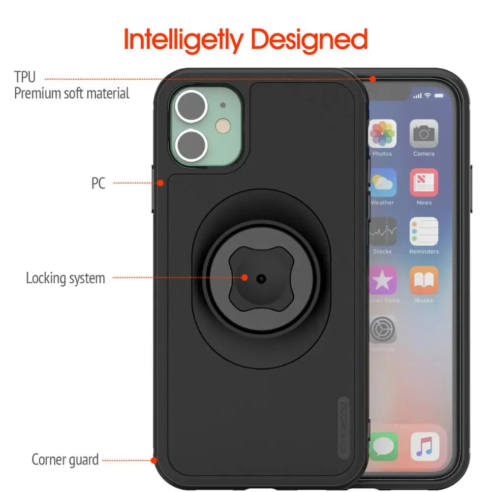 Shockproof Bike Phone Mount - Anti-Vibration Handlebar Holder