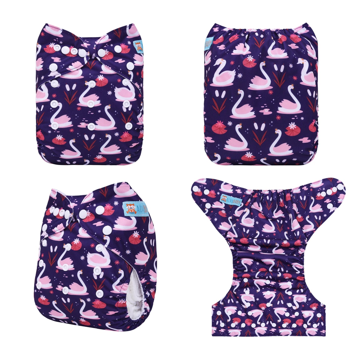 ALVABABY Adjustable Cloth Diaper Shell for 3-15kg Babies