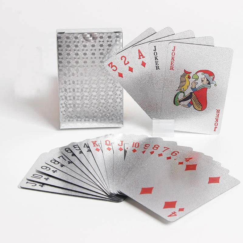 24K Gold Foil Playing Cards - Waterproof Plastic Poker Deck