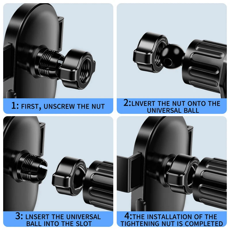 LCARS Gravity Car Phone Holder - Anti-Shake Dashboard Mount