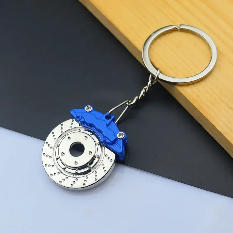 Gear Head Car Keychain with Speedbox Pendant Design
