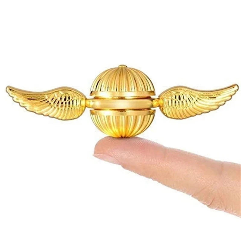 Golden Snitch Angel Wing Fidget Spinner - Metal Antistress Toy