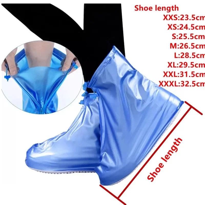 Reusable Waterproof Non-Slip Shoe Covers for Rain and Snow
