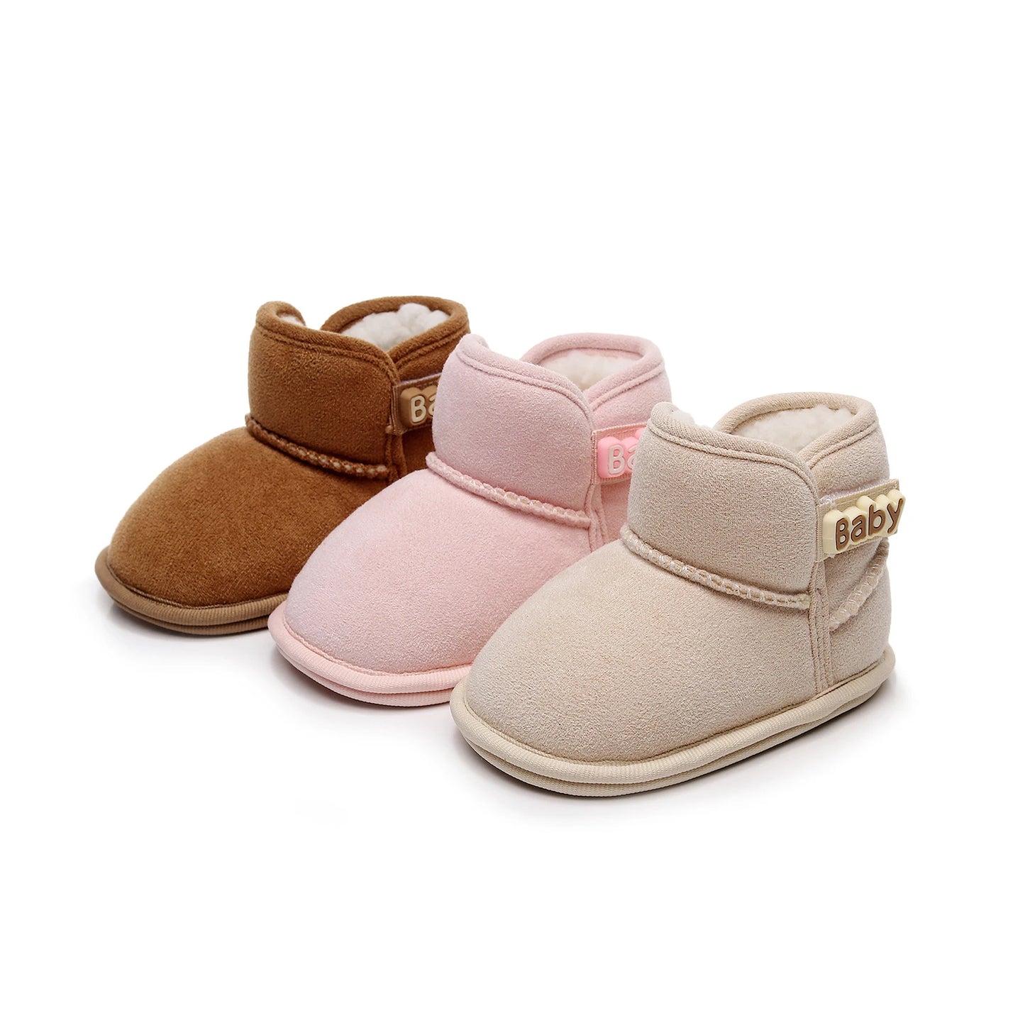 Winter Baby Ankle Boots - Non-Slip Fleece Warm Toddler Shoes
