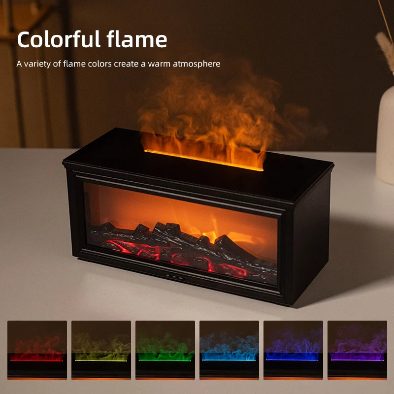 Mini Flame Aromatherapy Humidifier Diffuser - 7 Color