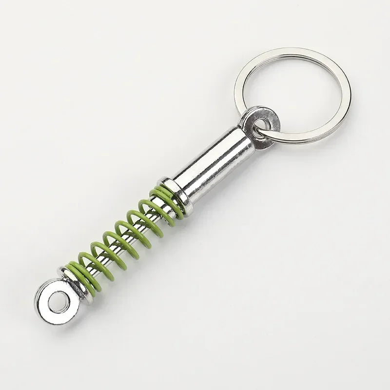 Gear Head Car Keychain with Speedbox Pendant Design