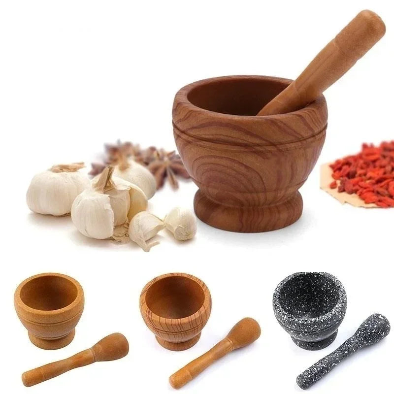 Resin Mortar and Pestle Set for Garlic, Herbs, and Spices