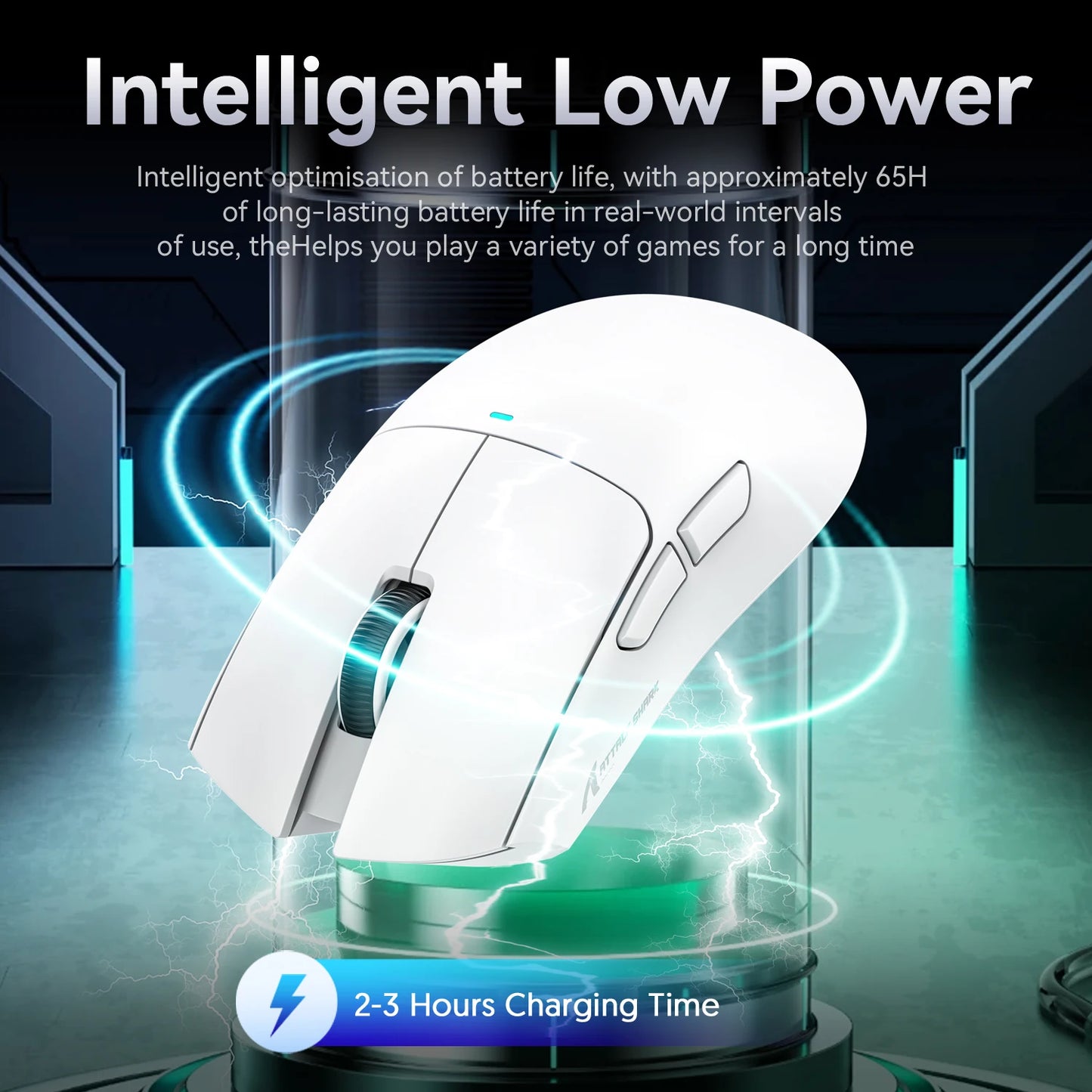 Attack Shark X11 Wireless Gaming Mouse - RGB Magnetic Charging Dock