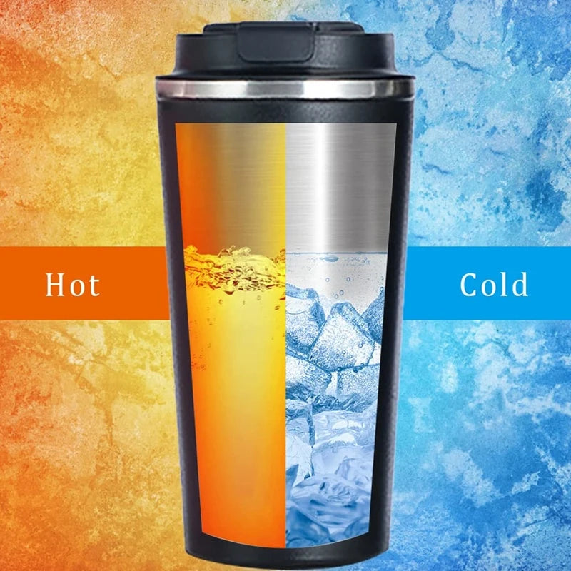 Smart Stainless Steel Travel Tumbler - Temperature Display Thermos Cup