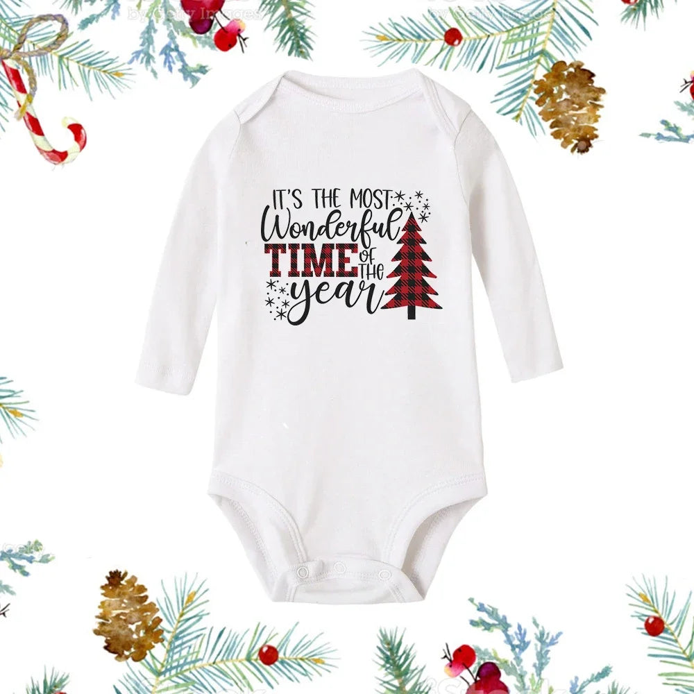 My First Christmas Baby Romper - Snowman Long Sleeve Bodysuit