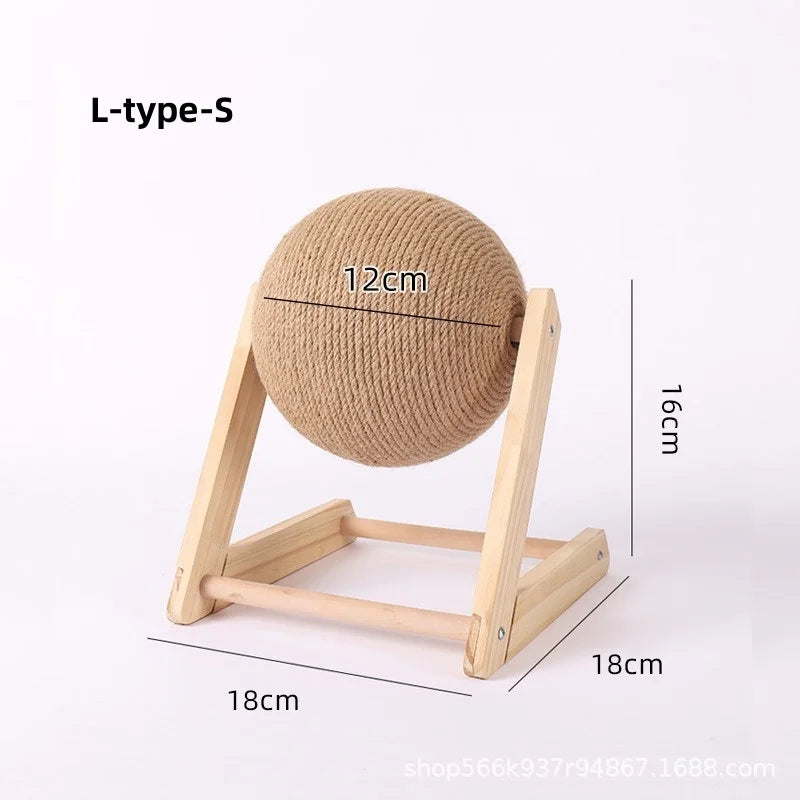 Sisal Rope Cat Scratching Ball Board Toy