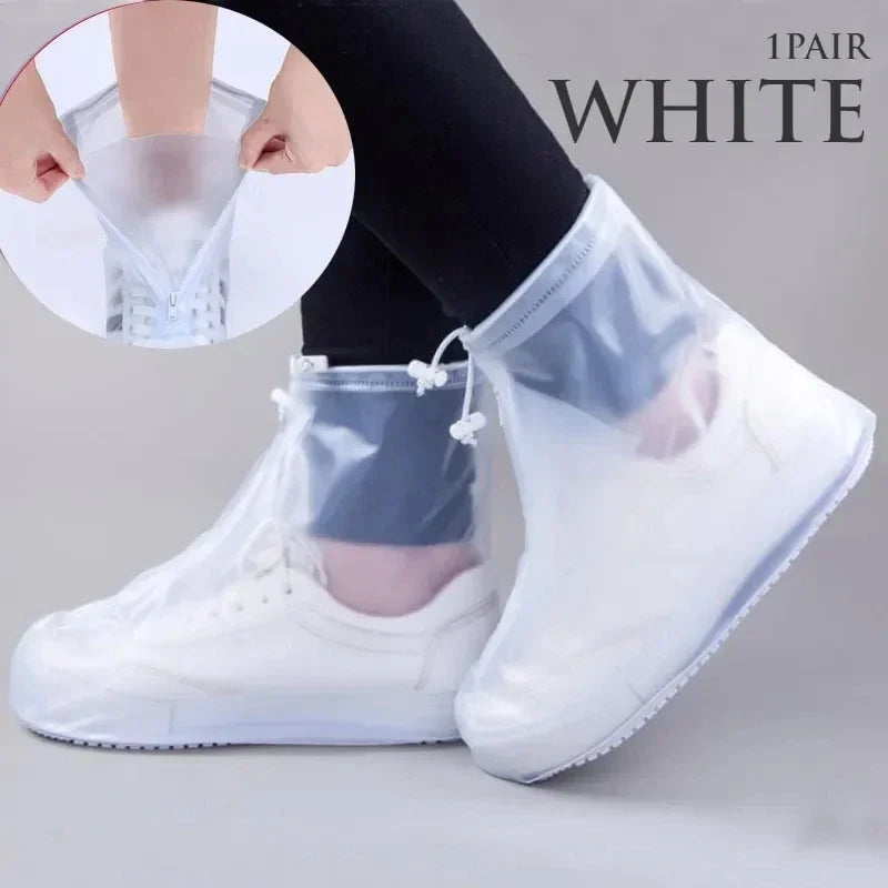 Reusable Waterproof Non-Slip Shoe Covers for Rain and Snow