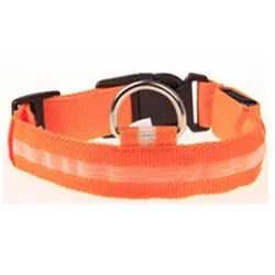 Nylon LED Reflective Dog Collar for Night Safety