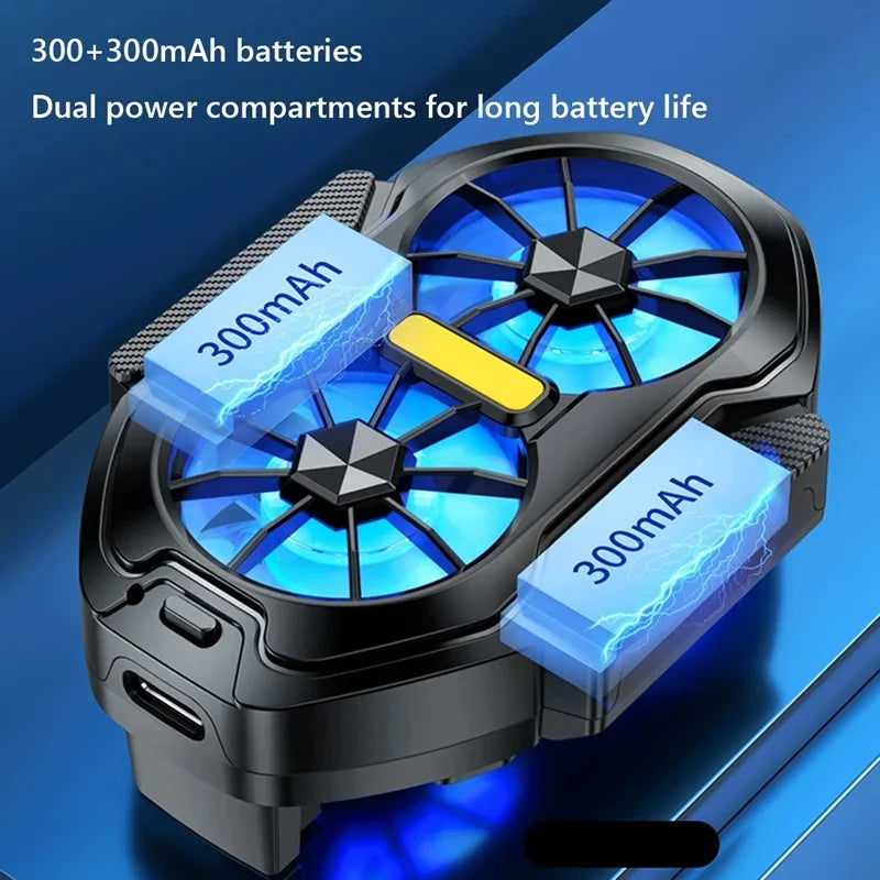 FS01 Dual Fan Rechargeable Phone Cooler Clip