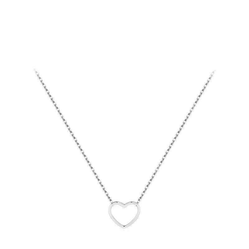 Stainless Steel Love Heart Pendant Necklace