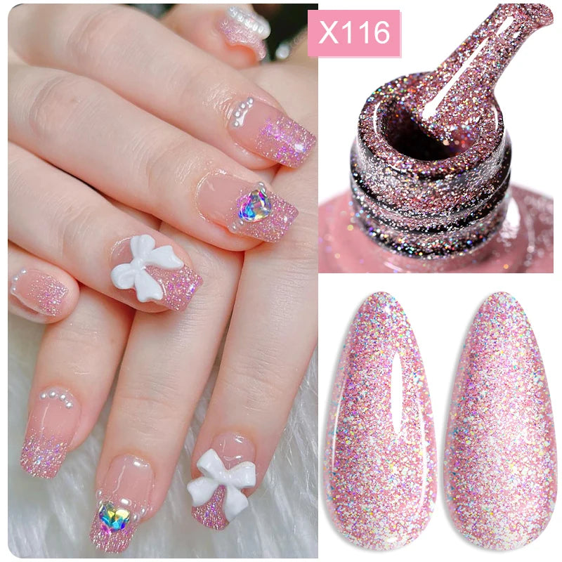 LILYCUTE Reflective Glitter Liner Nail Gel - 5ml
