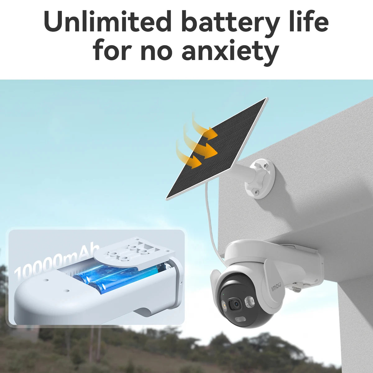 IMOU AOV PT 5MP Security Camera - Solar 360 PTZ Outdoor Monitor