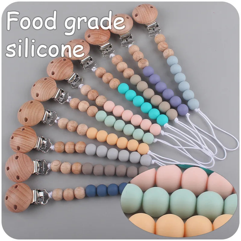 Silicone Pacifier Clip Chain - Anti-Drop Baby Soother Holder