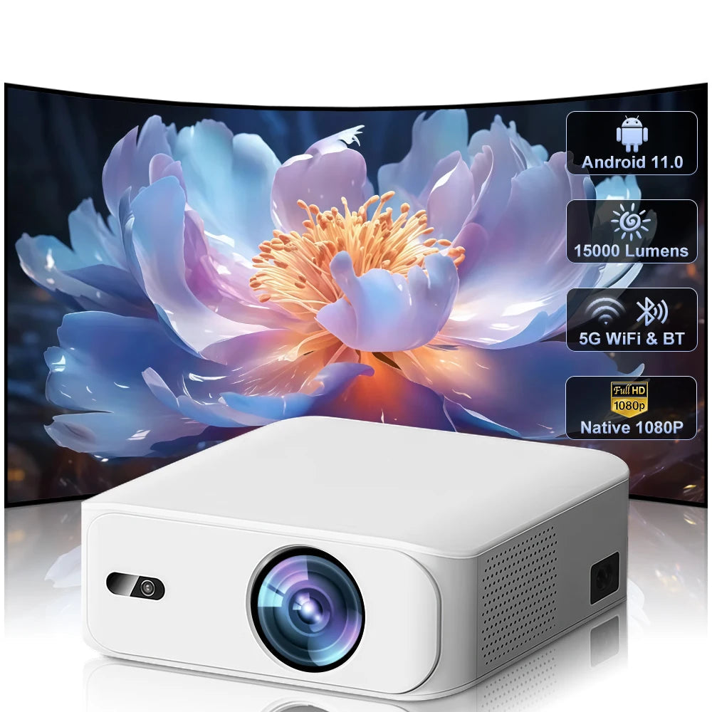Touyinger L9 1080P Projector - 15000 Lumens Home Theater Beam
