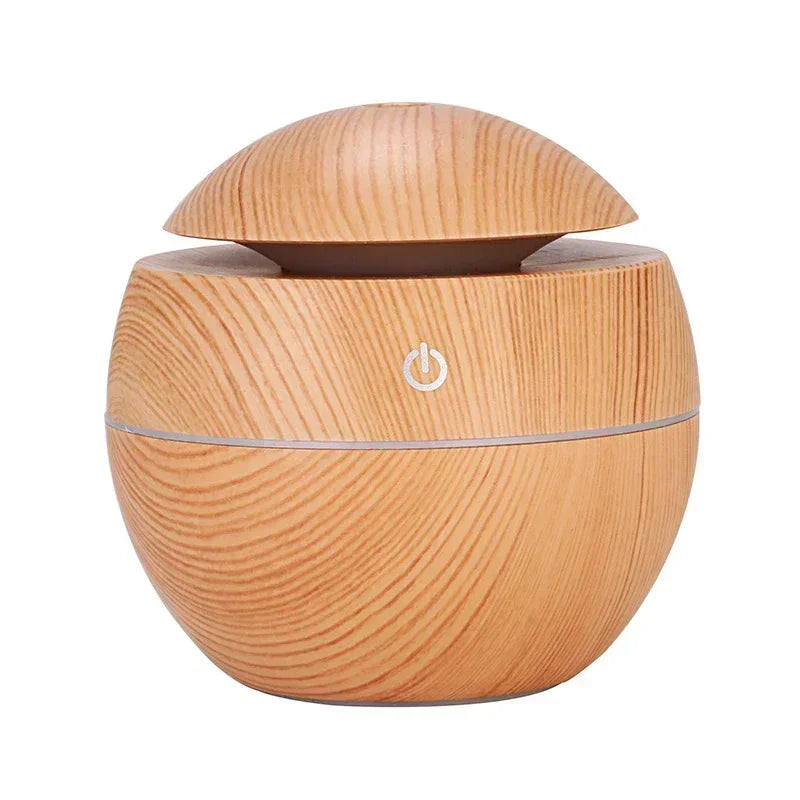 Mini Woodgrain USB Humidifier and Essential Oil Diffuser