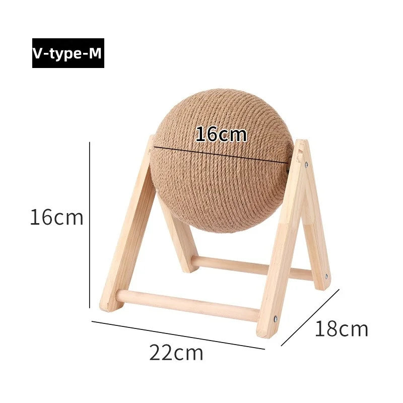 Sisal Rope Cat Scratching Ball Board Toy