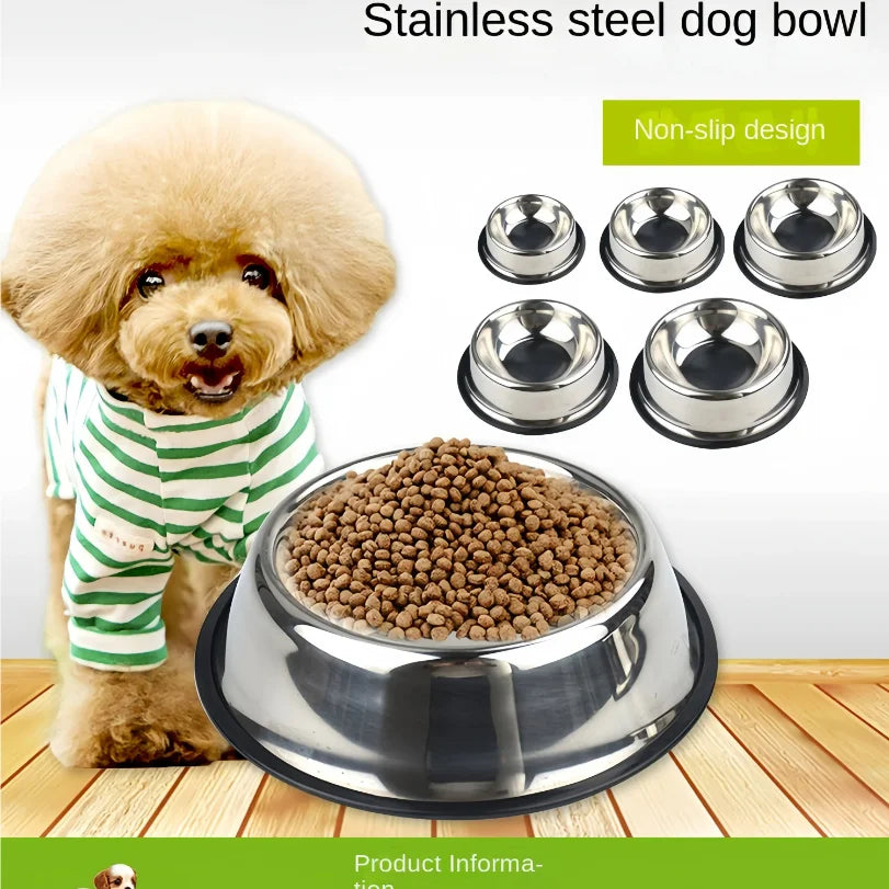Stainless Steel Pet Feeding Bowl for Dogs and Cats