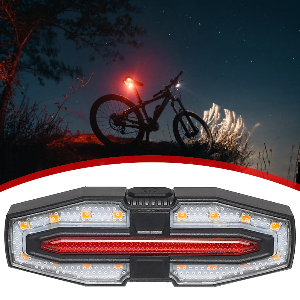 Rechargeable Bike Tail Light with Turn Signals and Remote