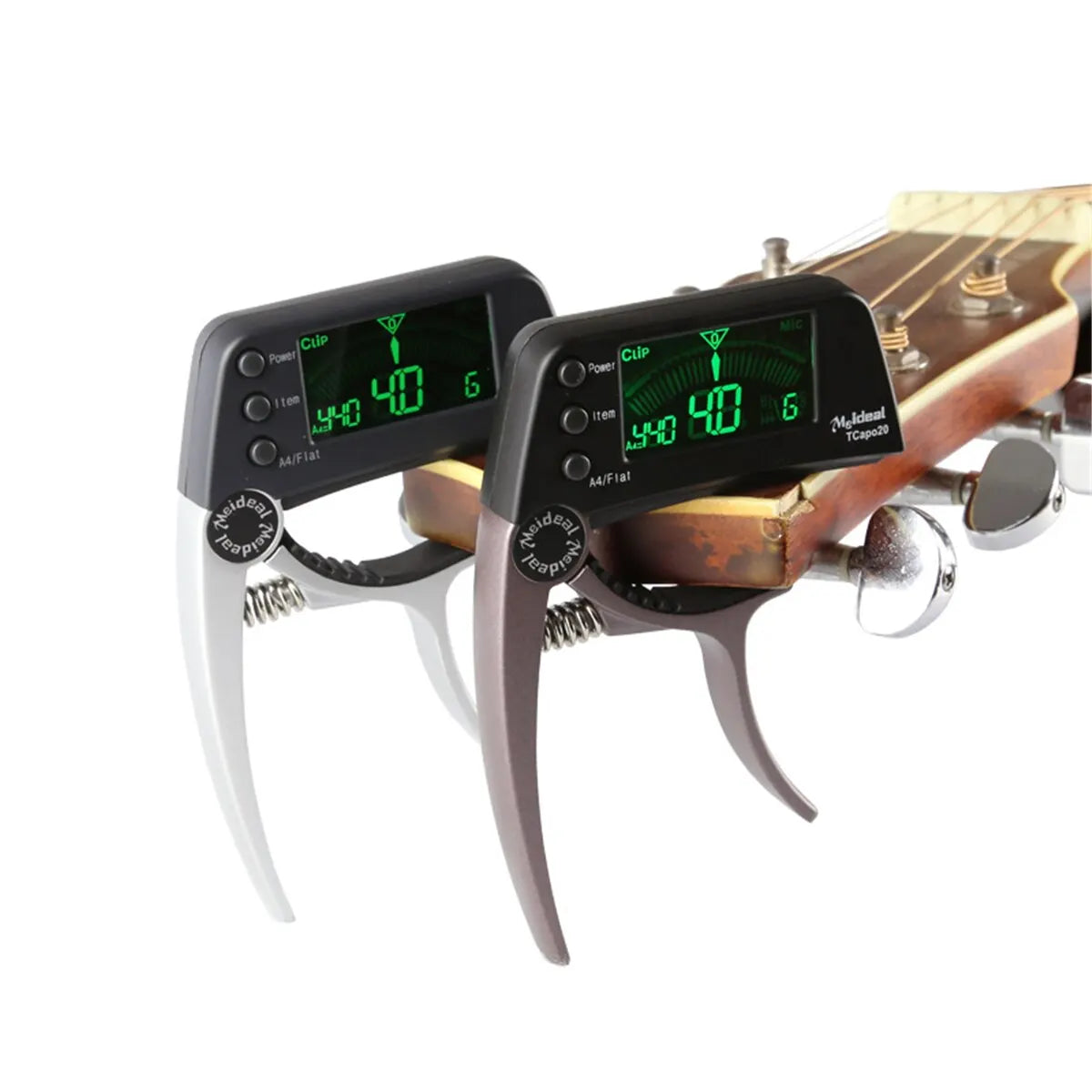 2-in-1 Guitar Tuner Capo - LED Display Accessory for Strings