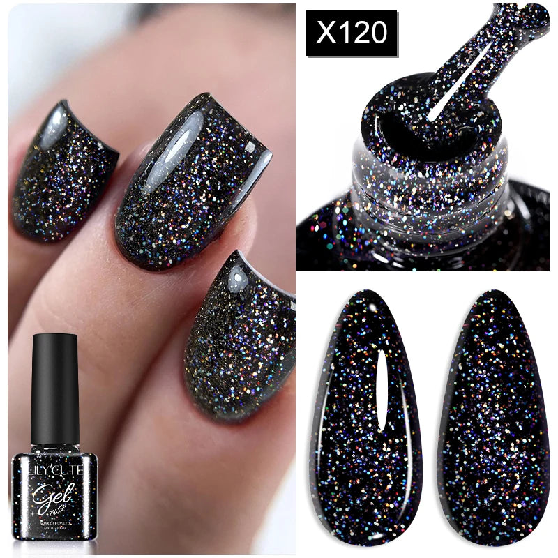LILYCUTE Reflective Glitter Liner Nail Gel - 5ml