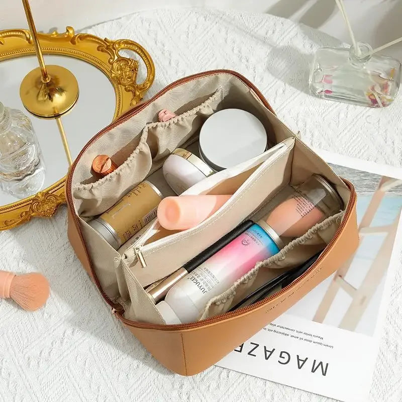 Travel Toiletry Storage Pouch - Zip Makeup Organizer Bag